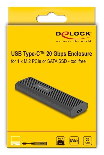 EAN 4043619420315 - DeLOCK 42031 caja para disco duro externo Caja externa para unidad de estado sólido (SSD) Negro M.2 imagen 5