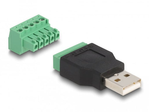 EAN 4043619659715 - DeLOCK 65971 cambiador de género para cable USB 2.0 Type-A 1 x 5 pin Negro, Verde imagen 2