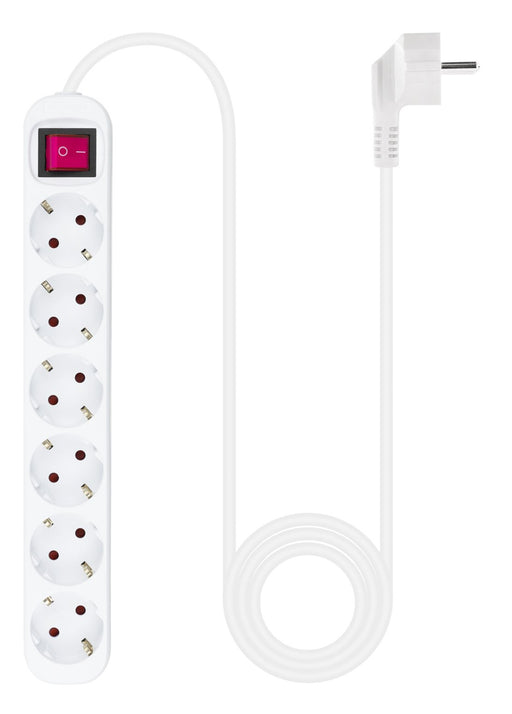 EAN 8433281010185 - Nanocable 10.37.0006 base múltiple 1,4 m 6 salidas AC Interior Blanco imagen 2