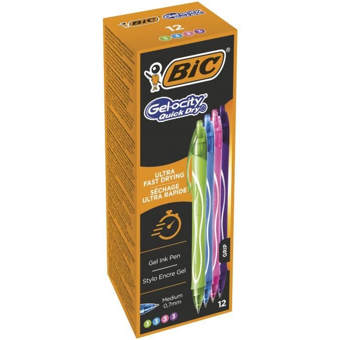 EAN 3086123538146 - BIC 964826 bolígrafo de gel Fuerte Bolígrafo de gel de punta retráctil Azul 12 pieza(s) imagen 2