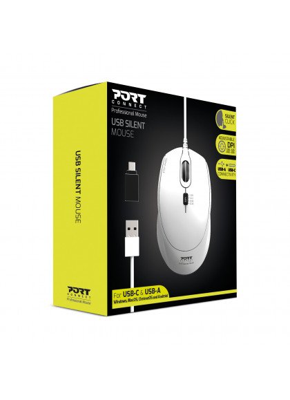 EAN 3567049007126 - Port Designs 900712 ratón Oficina Ambidextro USB tipo A 3600 DPI imagen 3