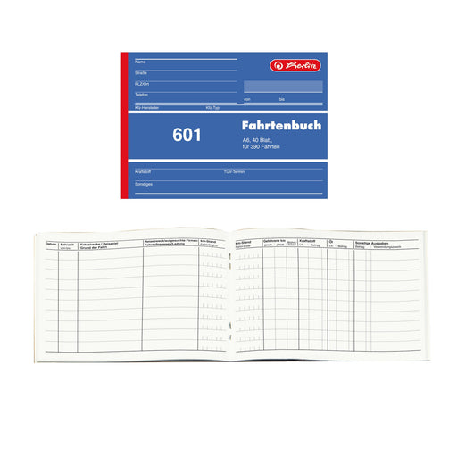 EAN 4008110840642 - Herlitz 840645 registro comercial (libro) Azul, Blanco A6 40 hojas imagen 1