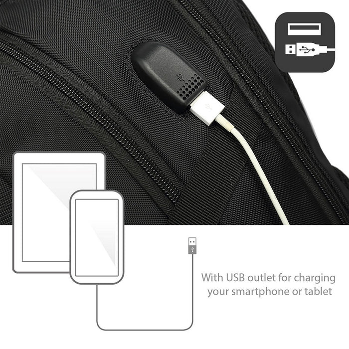 EAN 8054392618420 - Ewent EW2526 maletines para portátil 39,6 cm (15.6") Mochila Negro imagen 3