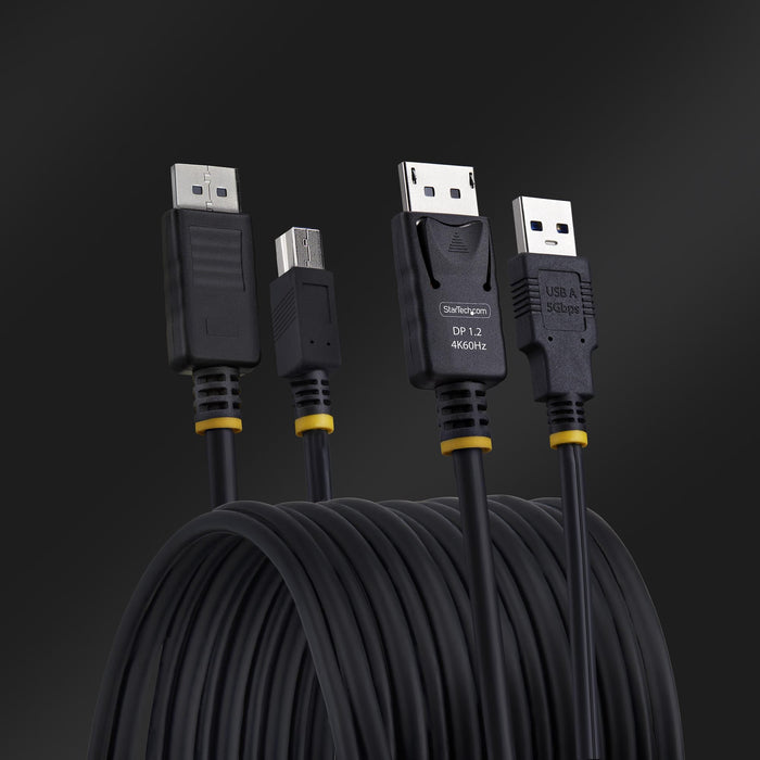 EAN 0065030912839 - StarTech.com DU12210-KVM-CABLE cable para video, teclado y ratón (kvm) Negro 3,1 m imagen 5