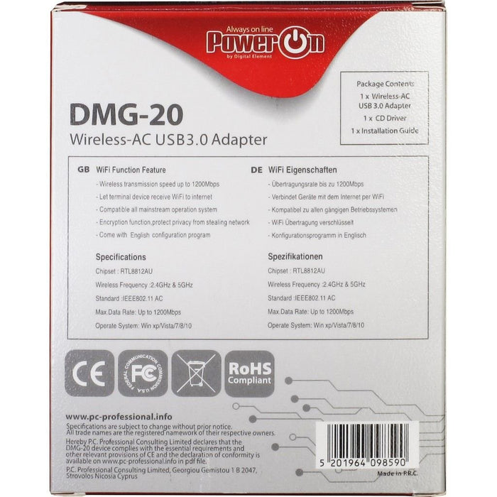 EAN 5201964098590 - Inter-Tech DMG-20 WLAN 867 Mbit/s imagen 4
