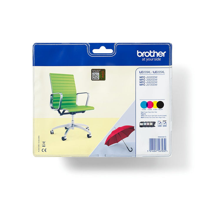 EAN 1114047567040 - Brother LC229XLVALBPDR cartucho de tinta 4 pieza(s) Original Negro, Cian, Magenta, Amarillo imagen 1