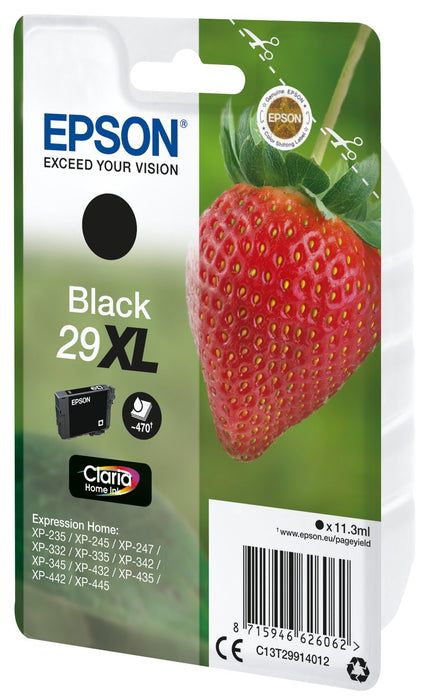 EAN 8715946626079 - Epson Strawberry C13T29914022 cartucho de tinta 1 pieza(s) Original Alto rendimiento (XL) Negro imagen 1