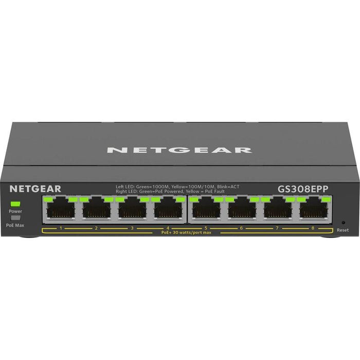8pt Ge Plus Switch W/Hi-Pwr  Poe+