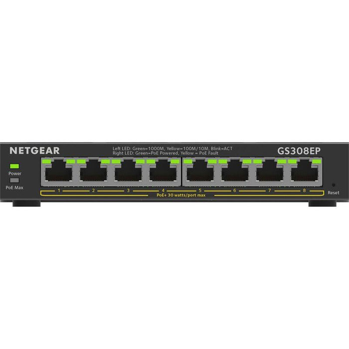 8pt Ge Plus Switch W/Poe+