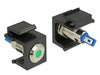 EAN 4043619864638 - DeLOCK 86463 conector Keystone LED Negro, Azul, Verde, Acero inoxidable imagen 1