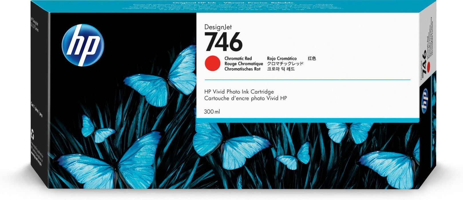 EAN 0191628213566 - HP 746 300-ml Chromatic Red DesignJet Ink Cartridge cartucho de tinta 1 pieza(s) Original Rendimiento est imagen 1