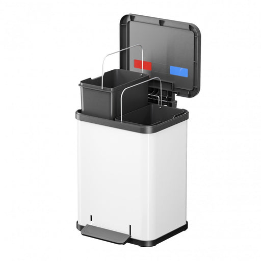 EAN 4007126016133 - Hailo Öko duo Plus M 18 L Rectangular Acero Blanco imagen 2