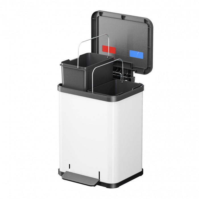 EAN 4007126016133 - Hailo Öko duo Plus M 18 L Rectangular Acero Blanco imagen 2