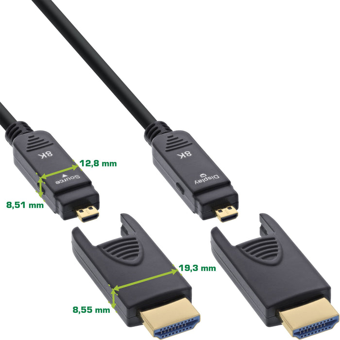 EAN 4043718333707 - InLine 17910O cable HDMI 10 m HDMI Type-A/HDMI Type-D Negro imagen 2