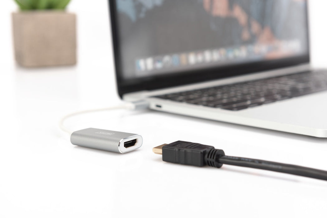 EAN 4016032385950 - Digitus DA-70836 adaptador de cable de vídeo 0,2 m USB Tipo C Plata imagen 6