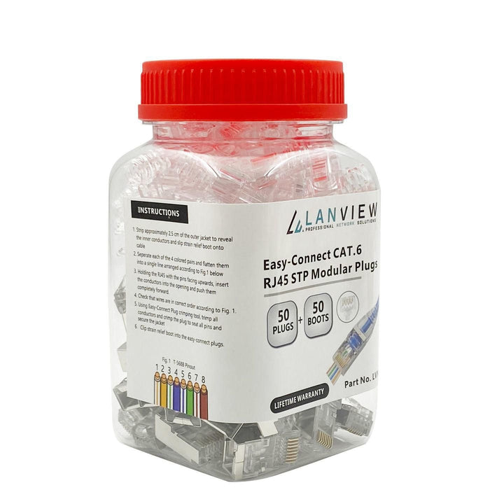 EAN 5704174320531 - Lanview LVN125310 conector RJ45 Transparente imagen 3