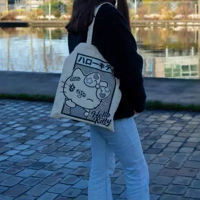 EAN 3328170300797 - Konix Wink - Hello Kitty Blanco Bolso grande imagen 2
