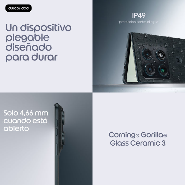 EAN 0840493610795 - Motorola razr fold 20,6 cm (8.09") SIM doble Android 16.0 5G USB Tipo C 16 GB 512 GB 6000 mAh Negro imagen 13