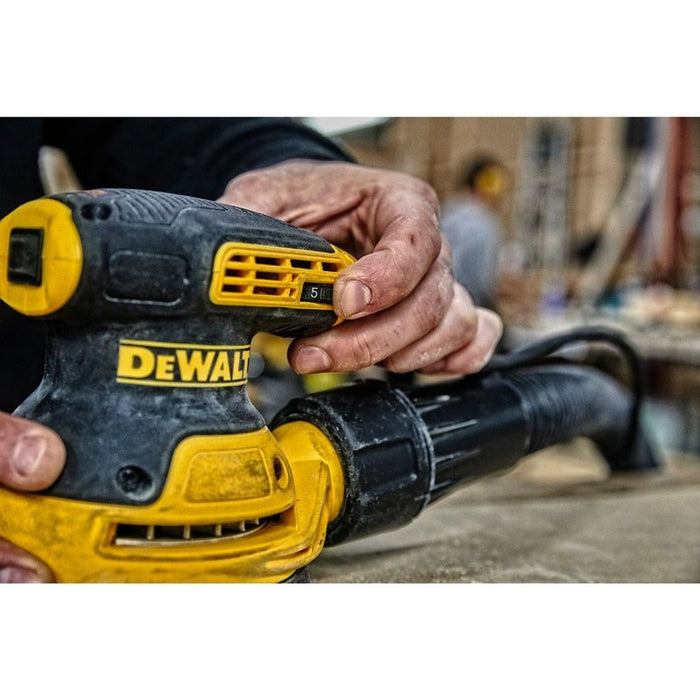EAN 5035048553954 - DeWALT DWE6423-QS lijadora portátil Lijadora orbital 12000 OPM Negro, Amarillo 280 W imagen 19
