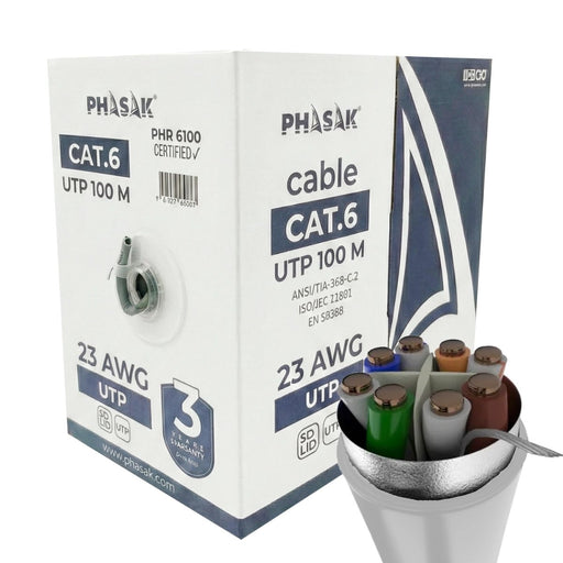 EAN 5605922028641 - Phasak PHR 6312 cable de red Gris Cat6 F/FTP (FFTP) imagen 1