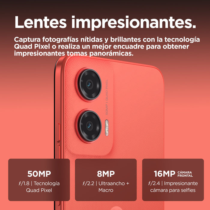EAN 0840023284397 - Motorola moto G35 5G 17,1 cm (6.72") SIM doble Android 14 USB Tipo C 8 GB 256 GB 5000 mAh Rojo imagen 6