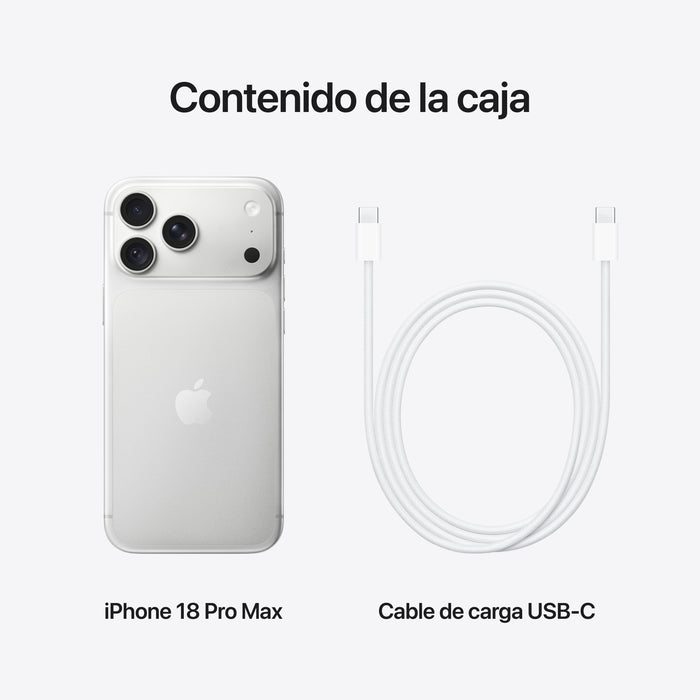 EAN 195951410395 - Apple iPhone 18 Pro Max 17,5 cm (6.9") SIM doble iOS 27 5G USB Tipo C 5391 mAh imagen 9