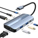 EAN 8436588882653 - Leotec LEDS04 base para portátil y replicador de puertos Acoplamiento USB 3.2 Gen 1 (3.1 Gen 1) Type-C Gr imagen 2