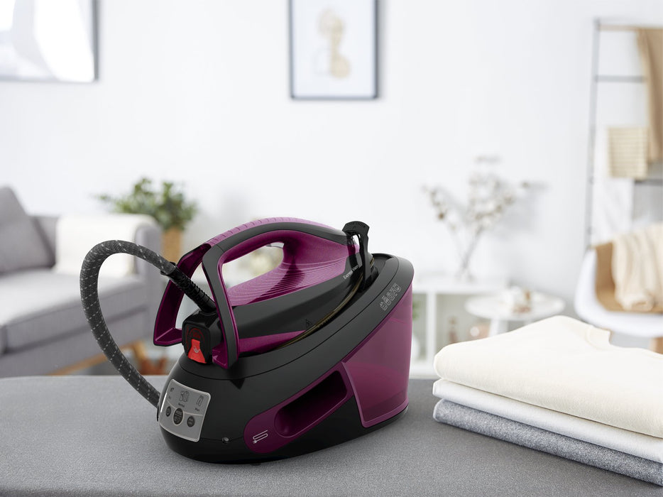 EAN 3121040086421 - Tefal Express Vision SV8152 2800 W 1,8 L Durilium AirGlide Autoclean soleplate Púrpura, Negro imagen 11