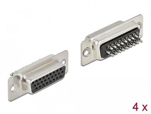 EAN 4043619667178 - DeLOCK 66717 conector D-Sub HD 26 pin Negro, Plata imagen 1