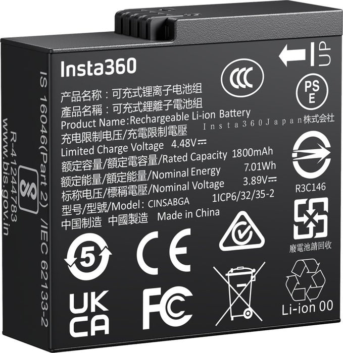 EAN 6970357859139 - Insta360 CINSABGA accesorio para cámara de deportes de acción Batería para cámara imagen 1