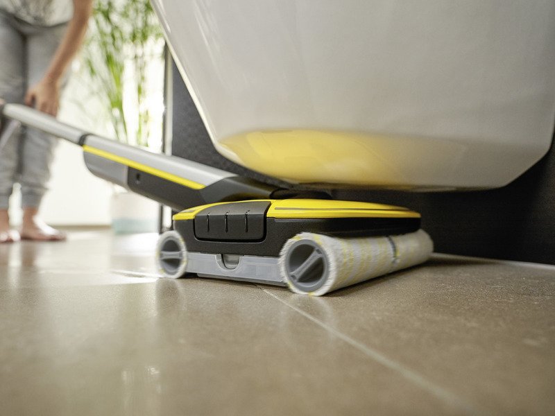 EAN 4054278540955 - Kärcher FC 7 Cordless Escoba eléctrica Batería Seca y húmeda Sin bolsa Plata, Amarillo imagen 6