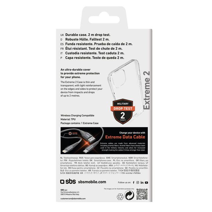 EAN 8018417449109 - SBS TEUNBKEX2IP1567 funda para teléfono móvil 17 cm (6.7") Transparente imagen 3