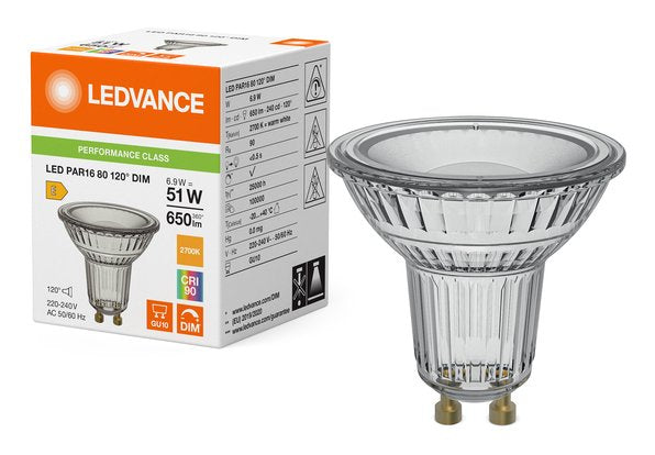 EAN 4099854456398 - Osram LED PAR16 DIM P lámpara LED Blanco cálido 2700 K 6,9 W GU10 E imagen 5