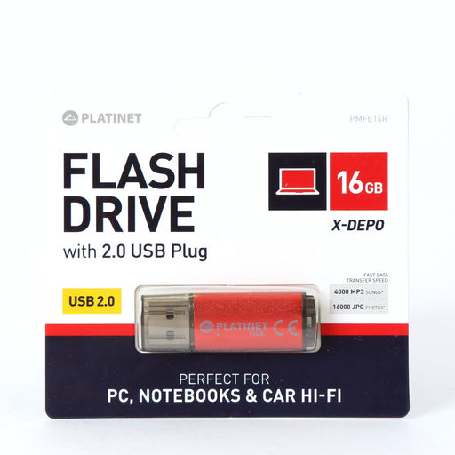 EAN 5907595421744 - Platinet PMFE16R unidad flash USB 16 GB USB tipo A 2.0 Rojo imagen 2
