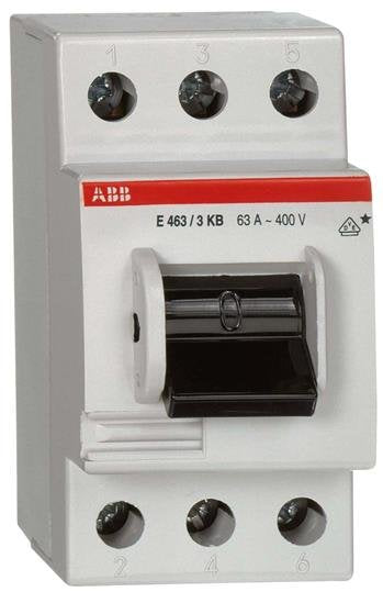 EAN 7612270932528 - ABB E463/3KB Interruptor de palanca acodillada 3P Blanco imagen 1