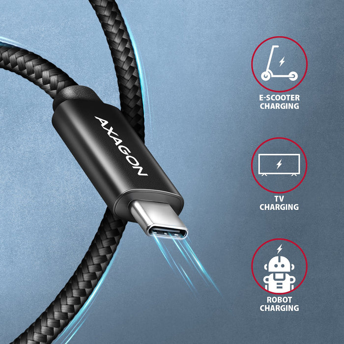 EAN 8595247909404 - Axagon cable USB USB4 Gen 3x2 0,5 m USB C Negro imagen 6