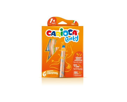 EAN 8003511428174 - Carioca 3 in 1 Crayon 6 pieza(s) imagen 1