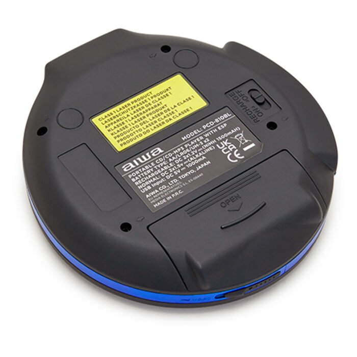 EAN 8435256898095 - Aiwa PCD-810BL reproductor de CD Reproductor de CD portátil Negro, Azul imagen 5
