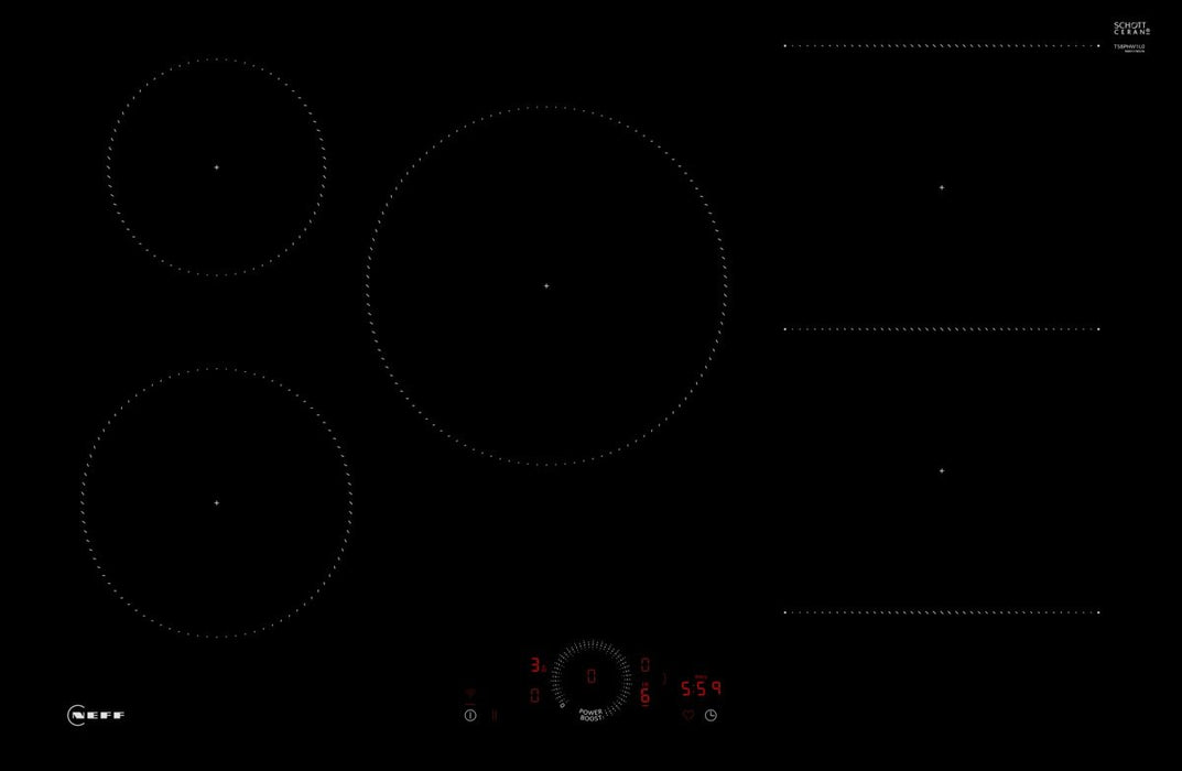 EAN 4242004273097 - Neff T58PHW1L0 hobs Negro Integrado 80 cm Con placa de inducción 5 zona(s) imagen 1