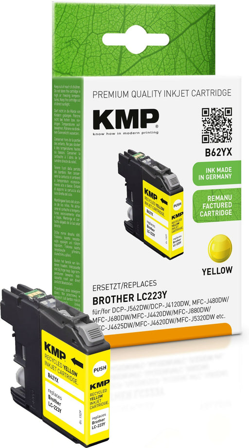 EAN 4011324370966 - KMP B62YX cartucho de tinta 1 pieza(s) Compatible Amarillo imagen 1