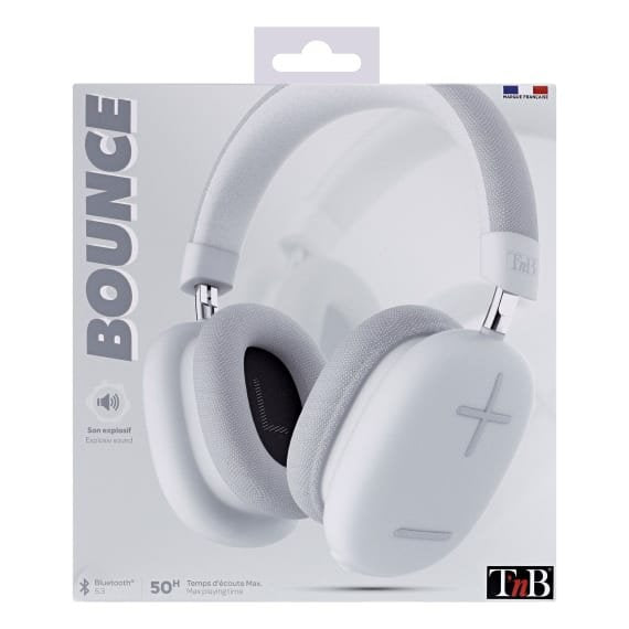 EAN 3303170115480 - T'nB CBBOUNCEWH auricular y casco Auriculares Inalámbrico y alámbrico Diadema Bluetooth Blanco imagen 5