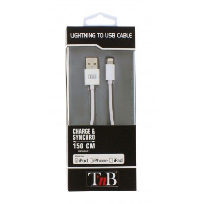 EAN 3303170065600 - T'nB CIIPLIGHT1 cable de conector Lightning 1 m Blanco imagen 2