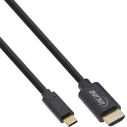 EAN 4043718303137 - InLine 64115 adaptador de cable de vídeo 5 m USB Tipo C HDMI Negro imagen 1