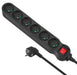 EAN 5902211108108 - Maclean MCE187 base múltiple 3 m 6 salidas AC Interior Negro imagen 1