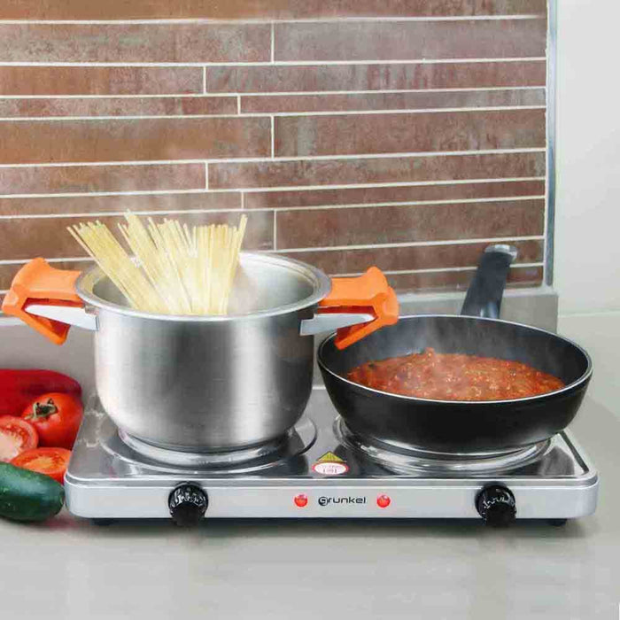 EAN 8426156016771 - Grunkel EHP-218INOX hobs Acero inoxidable Encimera 45.5 cm 2 zona(s) imagen 4