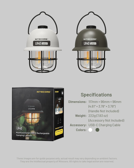 EAN 6952506407491 - Nitecore LR40 linterna de camping Linterna de camping de carga con USB Puerto USB imagen 10