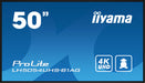 EAN 4948570120987 - iiyama LH5054UHS-B1AG pantalla de señalización Pantalla plana para señalización digital 125,7 cm (49.5")  imagen 2