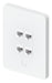 EAN 810177164104 - Ubiquiti UACC-WP-KEYSTONE-V-4P placa de pared y cubierta de interruptor Blanco imagen 6