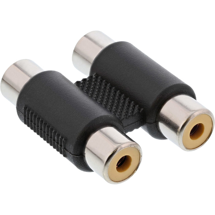 EAN 4043718033287 - InLine 99318 cambiador de género para cable Cinch female 2xRCA Negro, Plata imagen 1