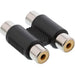 EAN 4043718033287 - InLine 99318 cambiador de género para cable Cinch female 2xRCA Negro, Plata imagen 1